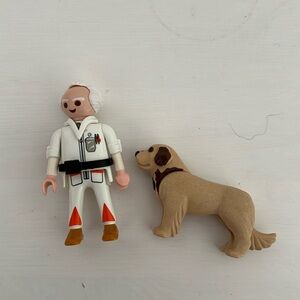 Play mobile doc brown and Einstein